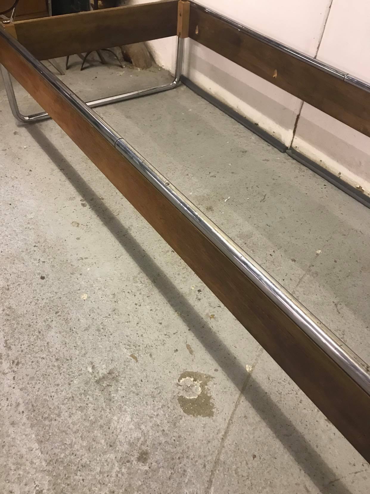 Vintage tubular metal bed