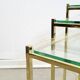 Tables gigognes Regency des années 70 (ensemble de 3)