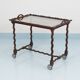 Antique Neo-Baroque Italian Barley Twist Bar Cart Serving Trolley, 1920s