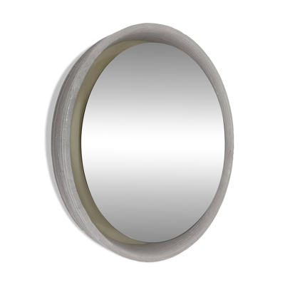 Miroir illuminé en lucite Hillebrand, années 1970.