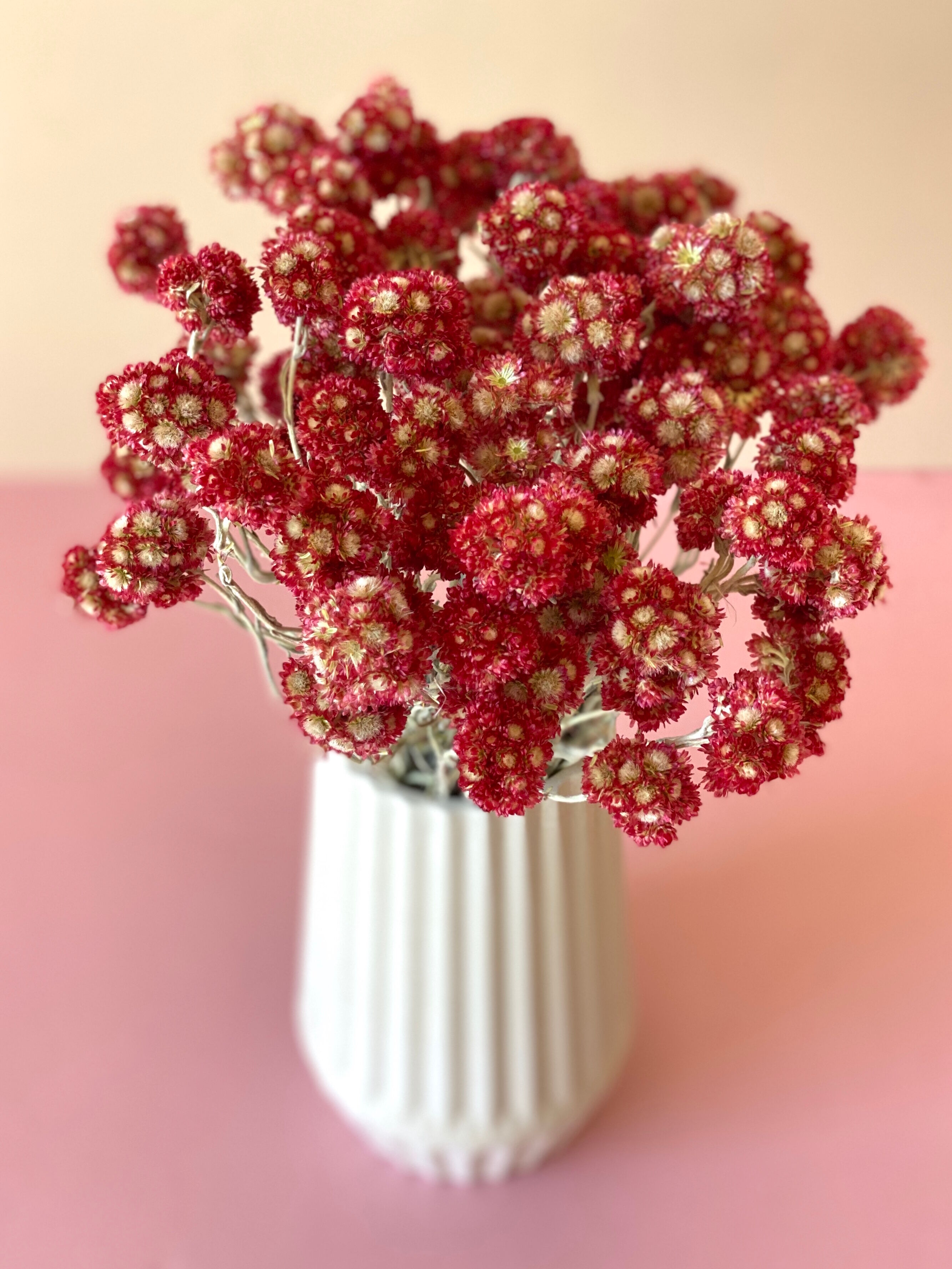 White cement vase 20cm