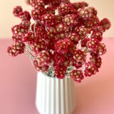 White cement vase 20cm