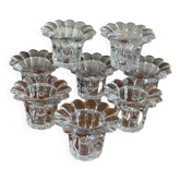 8 flower tealight holders Italy