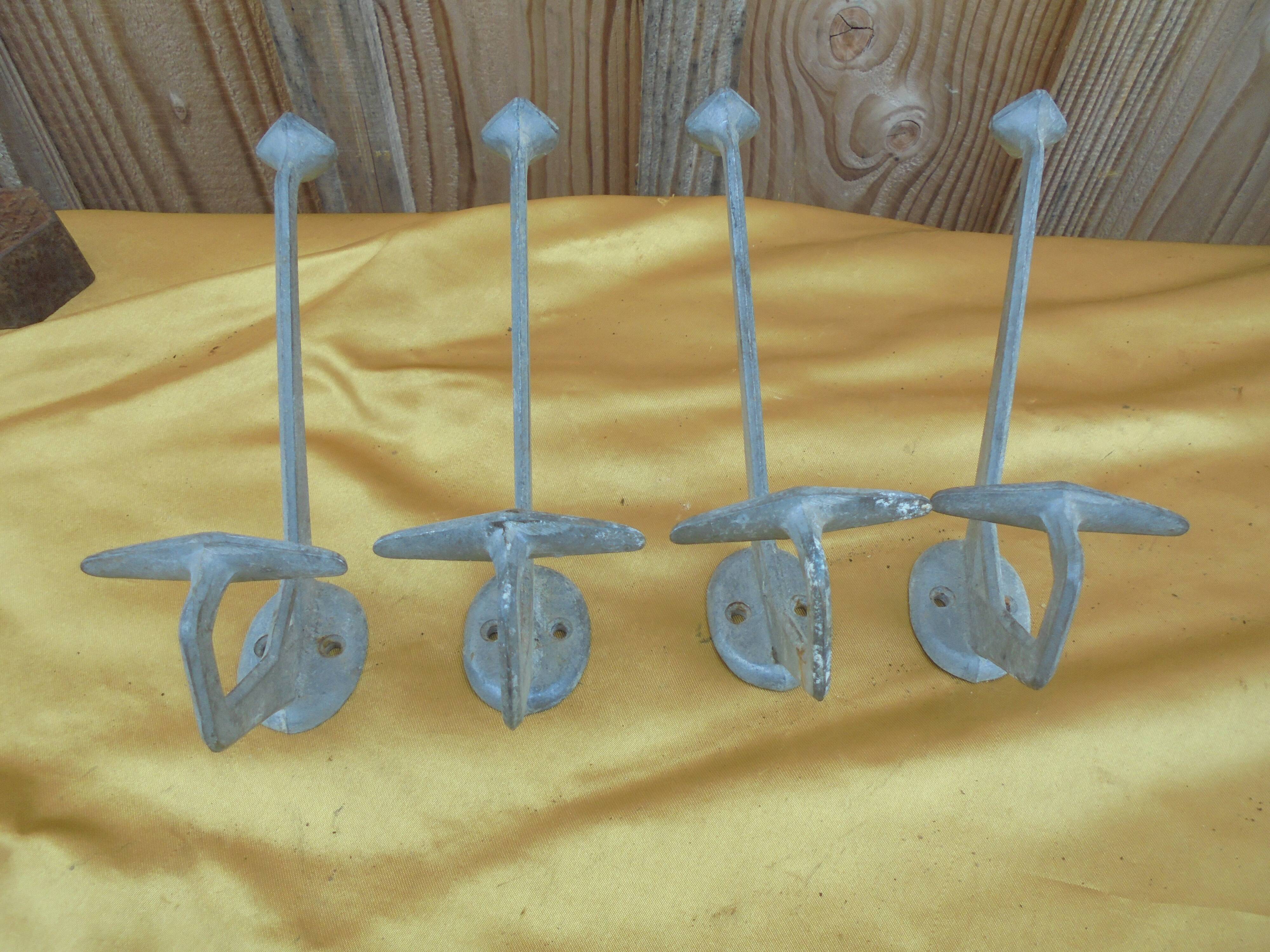 4 vintage school hooks