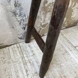 Brutalist solid wood console