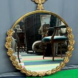 Solid gilded bronze mirror