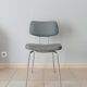 Vintage chair in skai and chrome 1950s