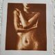 Lithographie Alain Soucasse :       Nu II