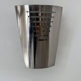 Vintage brushed metal wall lamp, Germany 1980s
