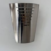 Vintage brushed metal wall lamp, Germany 1980s