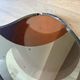 Italian Space Age coffee table in curved wood and smoked glass – 1970s