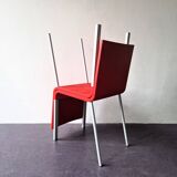 Set of 2 red .03 chairs by Maarten van Severen for Vitra, Switzerland 1998