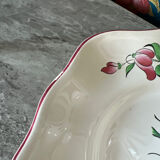 Teapot and dish porcelain luneville