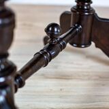 19th Century European Eclectic Walnut Living Room Table in Black, 1890s