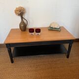 Table basse en bois massif vintage