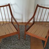 Pair of Scandinavian armchairs 50-60s