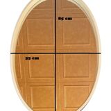 Oval pop mirror from the 60s 70s