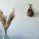 Vintage wall basket in rattan