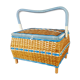 Vintage wicker sewing box 60