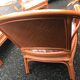 Bench and 2 rattan chairs