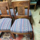 6 chaises en acajou de style Napoléon III