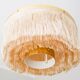 Hans Agne Jakobsson silk and brass fringe pendant circa 1960.
