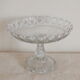 Arabesque molded crystal display cup serrated edges