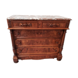 Commode ancienne sculptée en noyer XIX