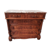 Commode ancienne sculptée en noyer XIX