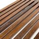 Slatted bench table wenge wood Martin Visser style 60's