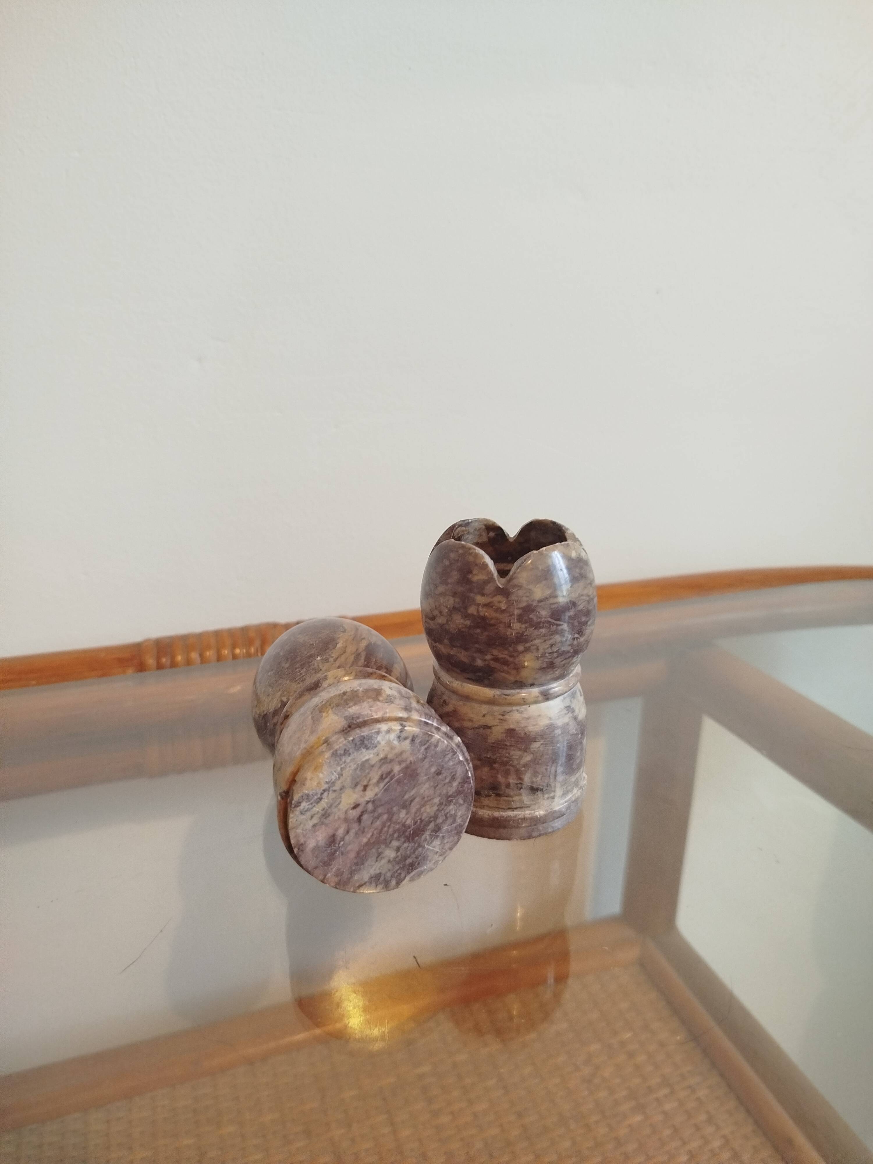 Alabaster candle holder