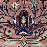 Unusual afghan wool ziegler rug 250x156 cm handmade chobi rug, purple beige blue