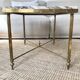 Table basse en laiton et marbre vert