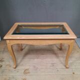 Table basse vitrée