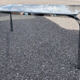 chrome and glass coffee table 1970