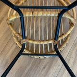 Pair of rattan armchairs for children