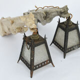 Pair of plaster sconces