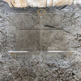 Ancien porte revues plexi transparent & anse laiton