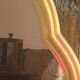 Golden wooden mirror