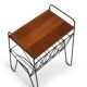 Mid Century Danish Side Table with Magazine Rack