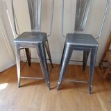 2 chaises de bar Tolix