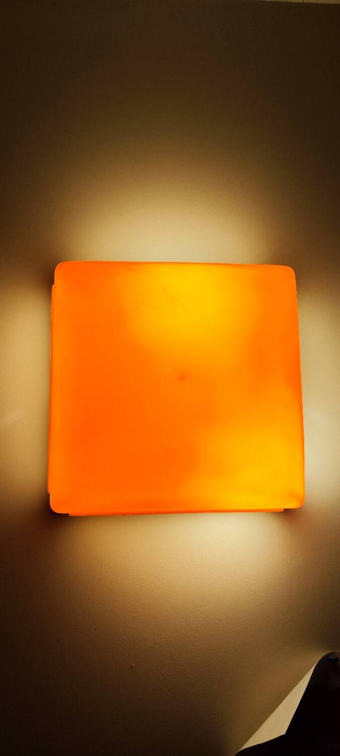 Artemide Space Age wall lights orange