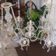 Chandelier with 6 lights and pendants