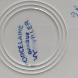 5 Badonviller opaque porcelain soup plates