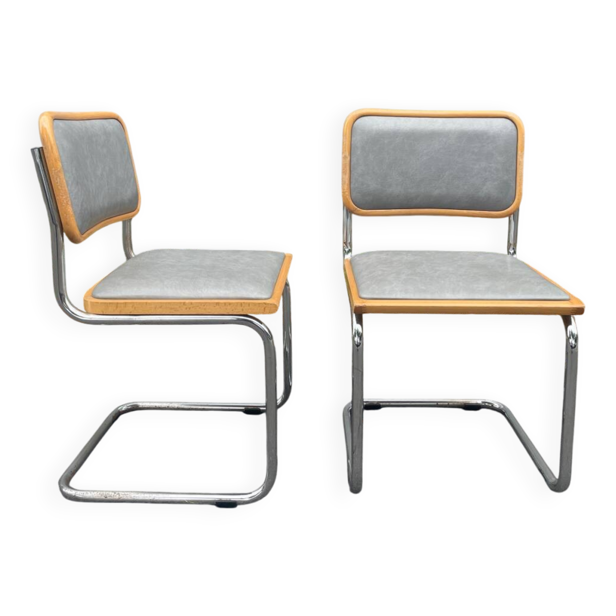 Paire de chaises made in Italy type Cesca