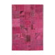 Hand-knotted oriental vintage 207 cm x 299 cm pink patchwork carpet