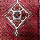 1950s Handmade Indian wool medallion rug, red, 102 × 159 cm - 1C1296