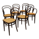 Set of 6 No. 214 chairs by Michael Thonet for Thonet, 1980s
