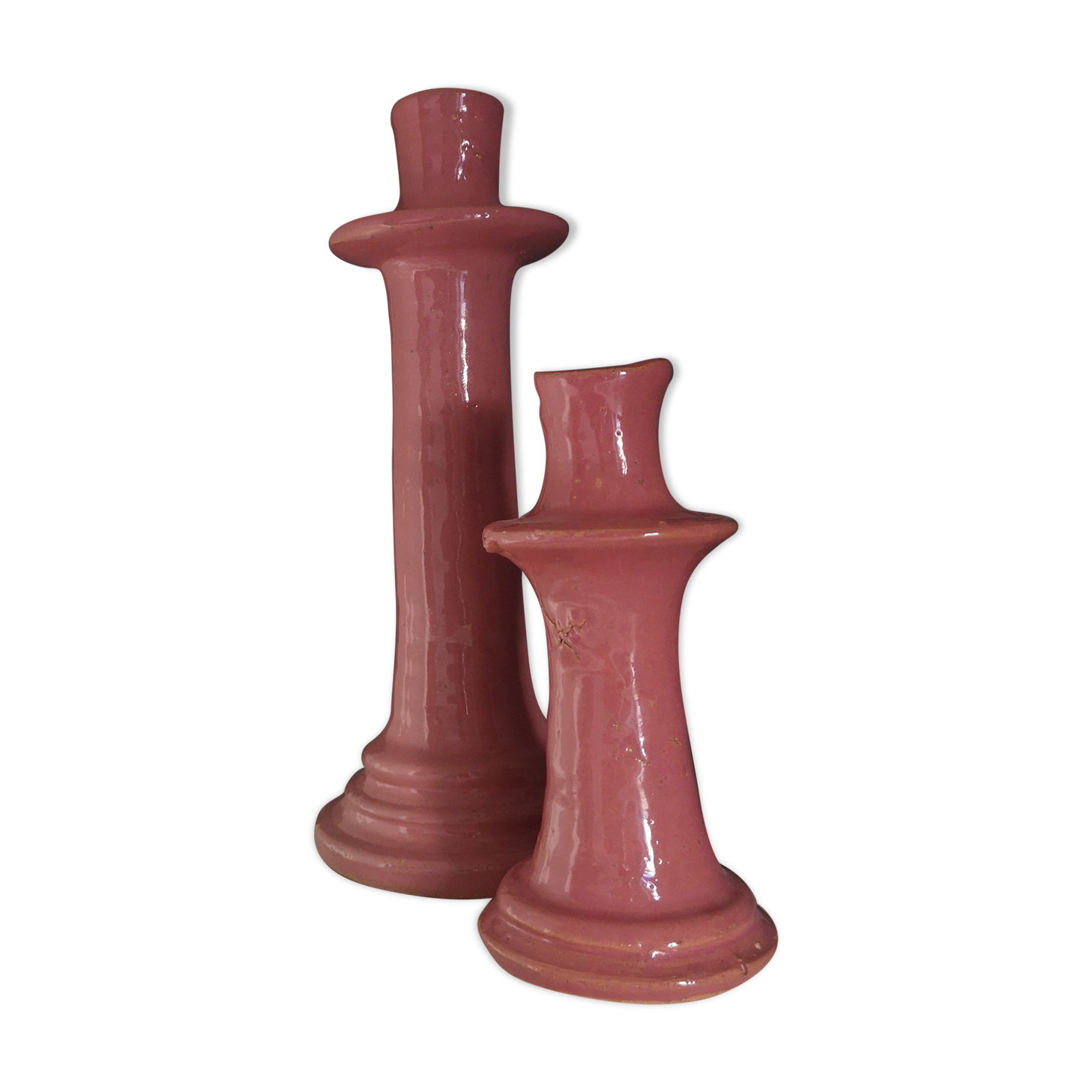 Set of 2 ceramic candle holders tamegroute