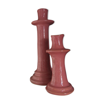 Set of 2 ceramic candle holders tamegroute